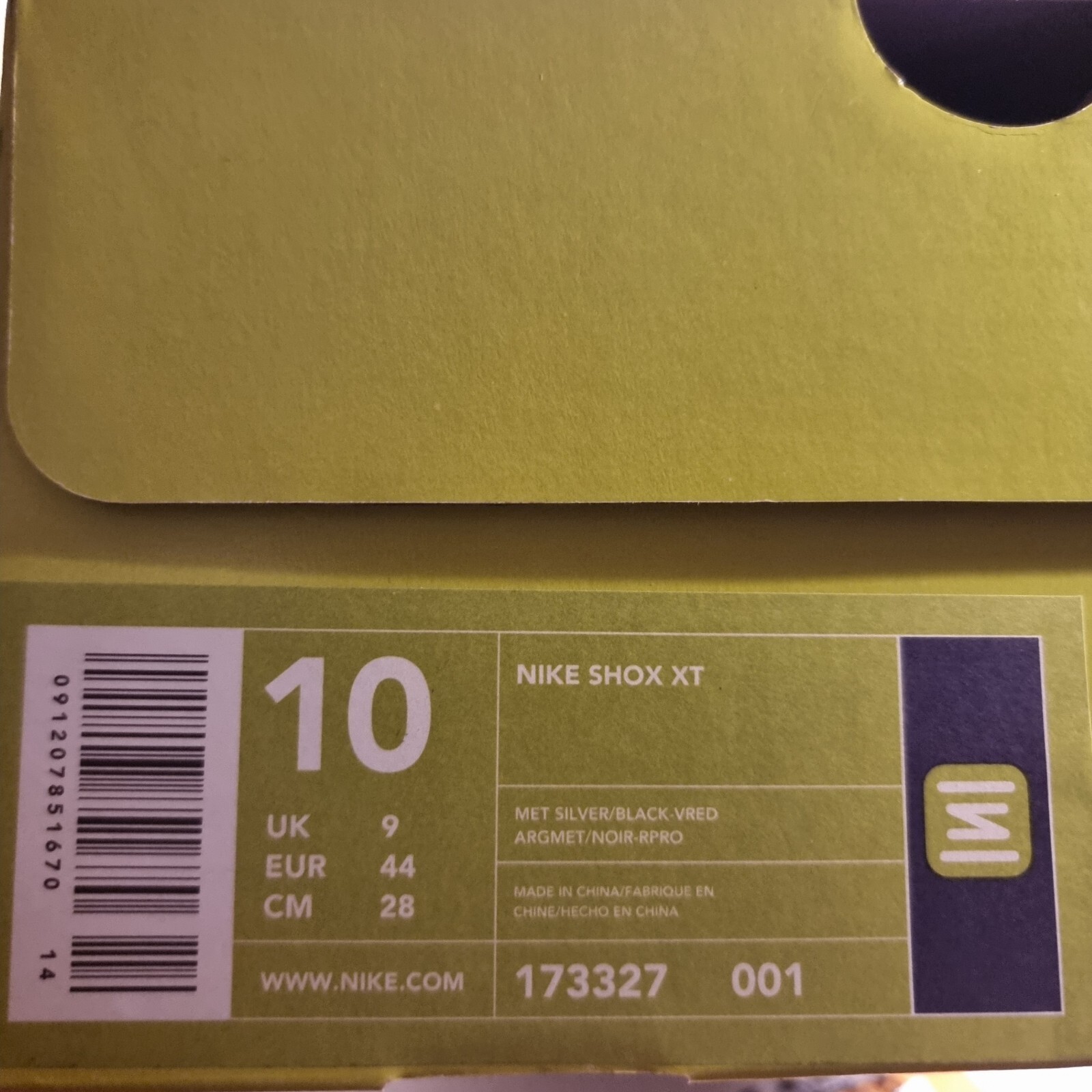 US size 8.5 - Vintage 2000s Nike Shox XT - S.C. #173327001 -MET SILVER-DEADSTOCK