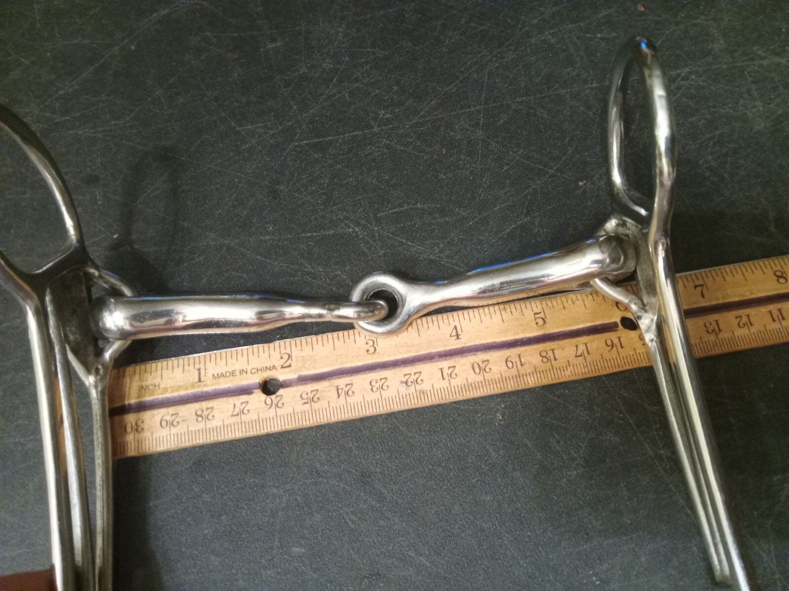 used Icelandic horse bit 6 in snaffle bit stainless
