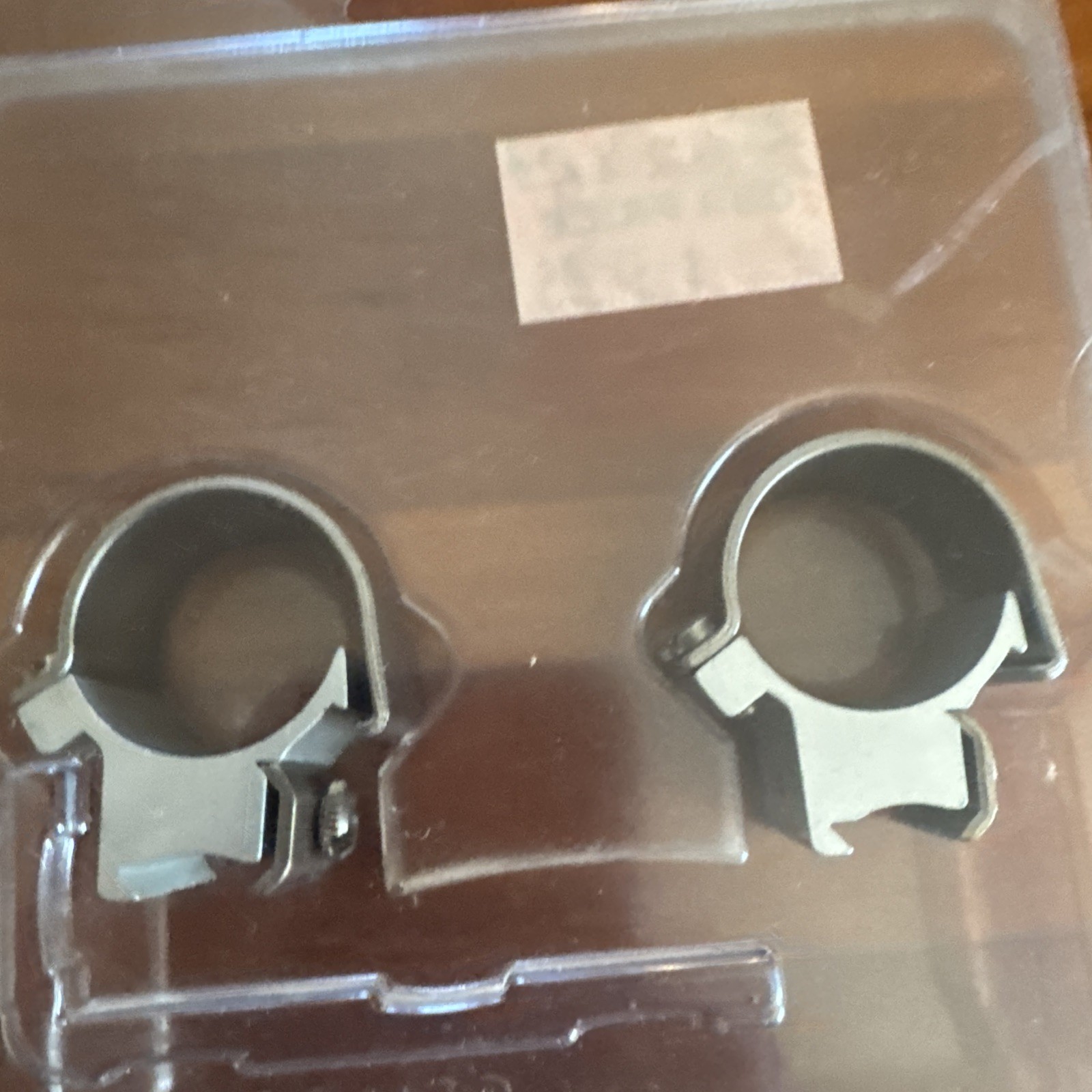 .22 Cal Scope Ring Mounts Polished Steel For Ruger And Medium Barrel