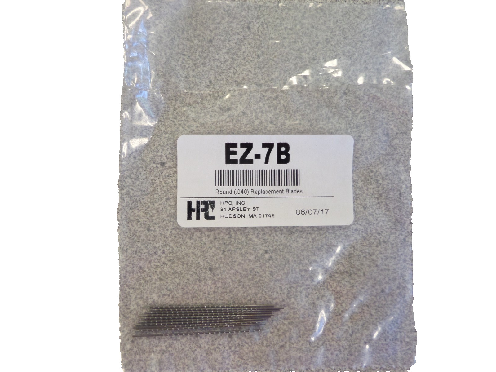 HPC EZ-7B .040 SPIRAL BROKEN KEY EXTRACTOR REPLACEMENT BLADES 10 PACK