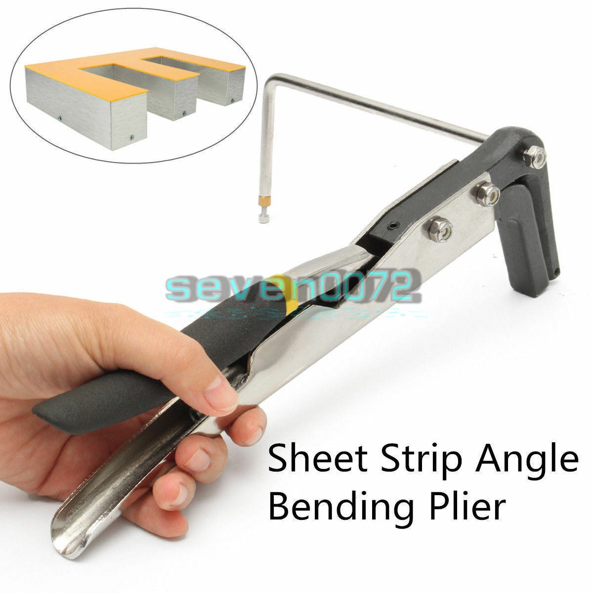 Manual Arc/Angle Bender Steel Plier Metal Sheet Strip Clamp Channel Letter Tool