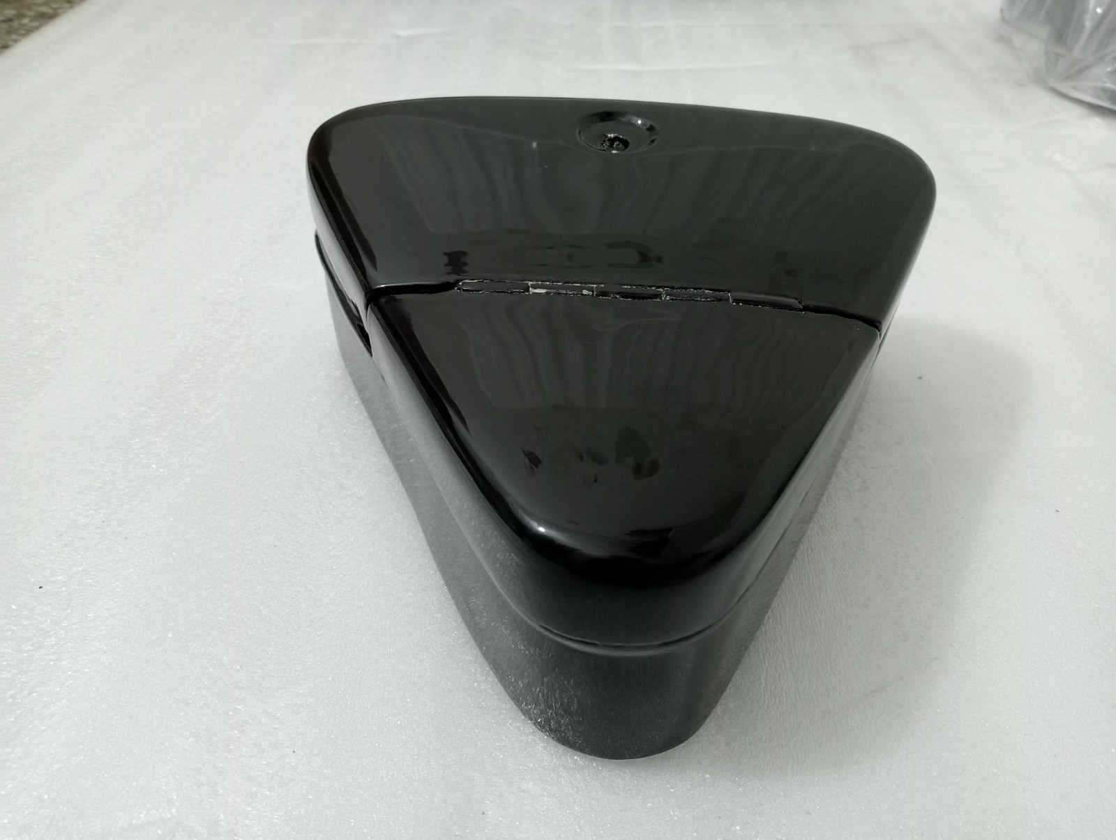 VINTAGE BSA,ARIEL TRIANGULAR TOOL BOX BLACK PAINTED STEEL |Fit For