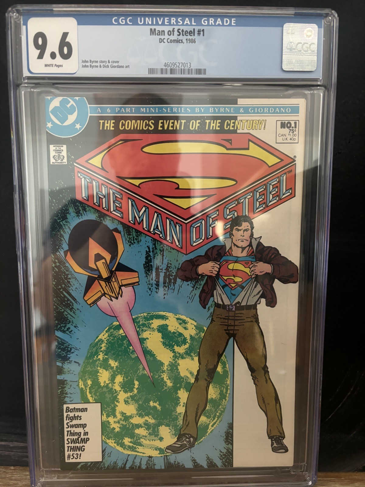 The Man of Steel #1  CGC 9.6 Superman John Byrne DC 1986 WP