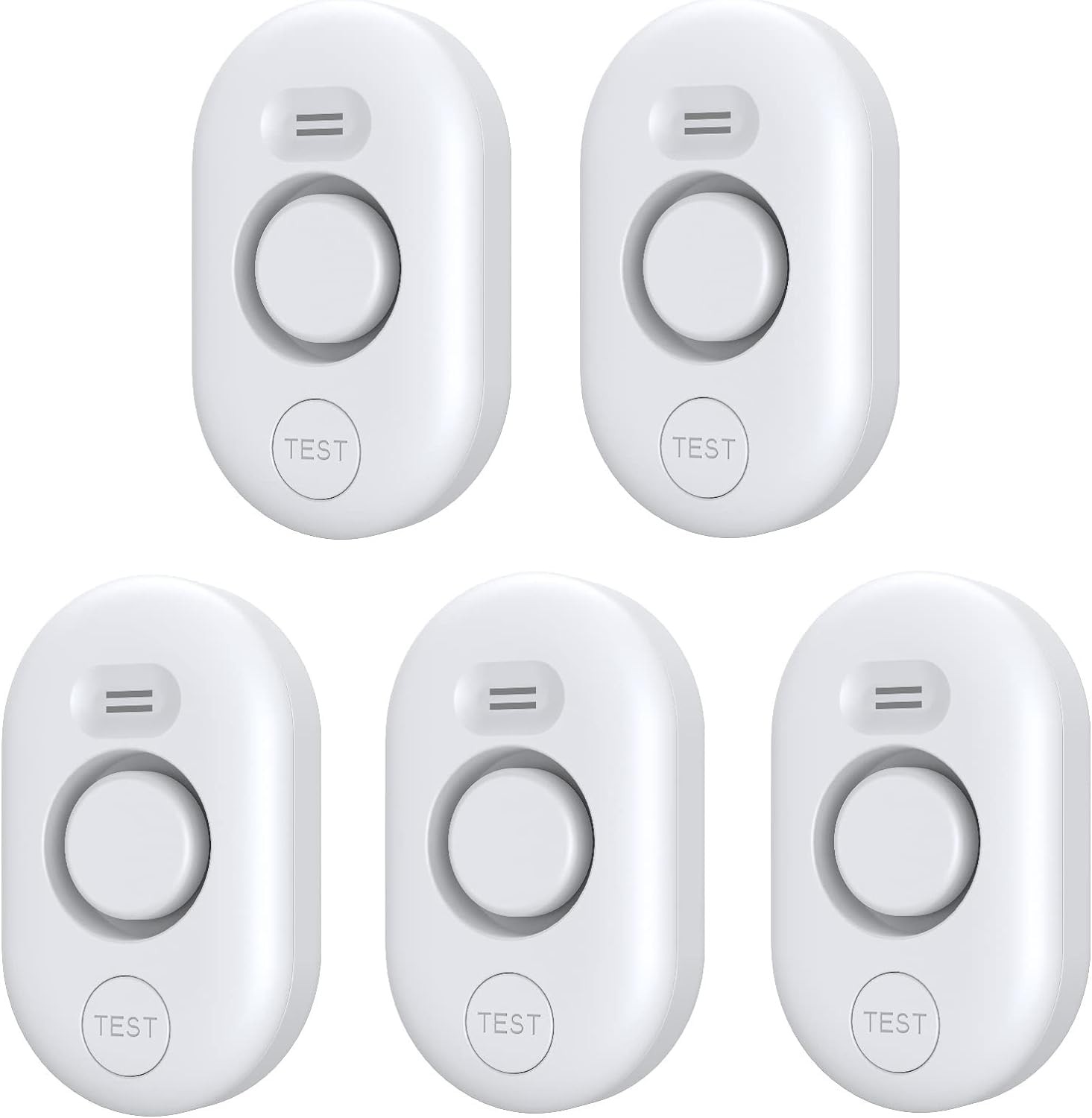 5 Pack Water Leak Detectors for Home, 100dB Sensor Alarm White