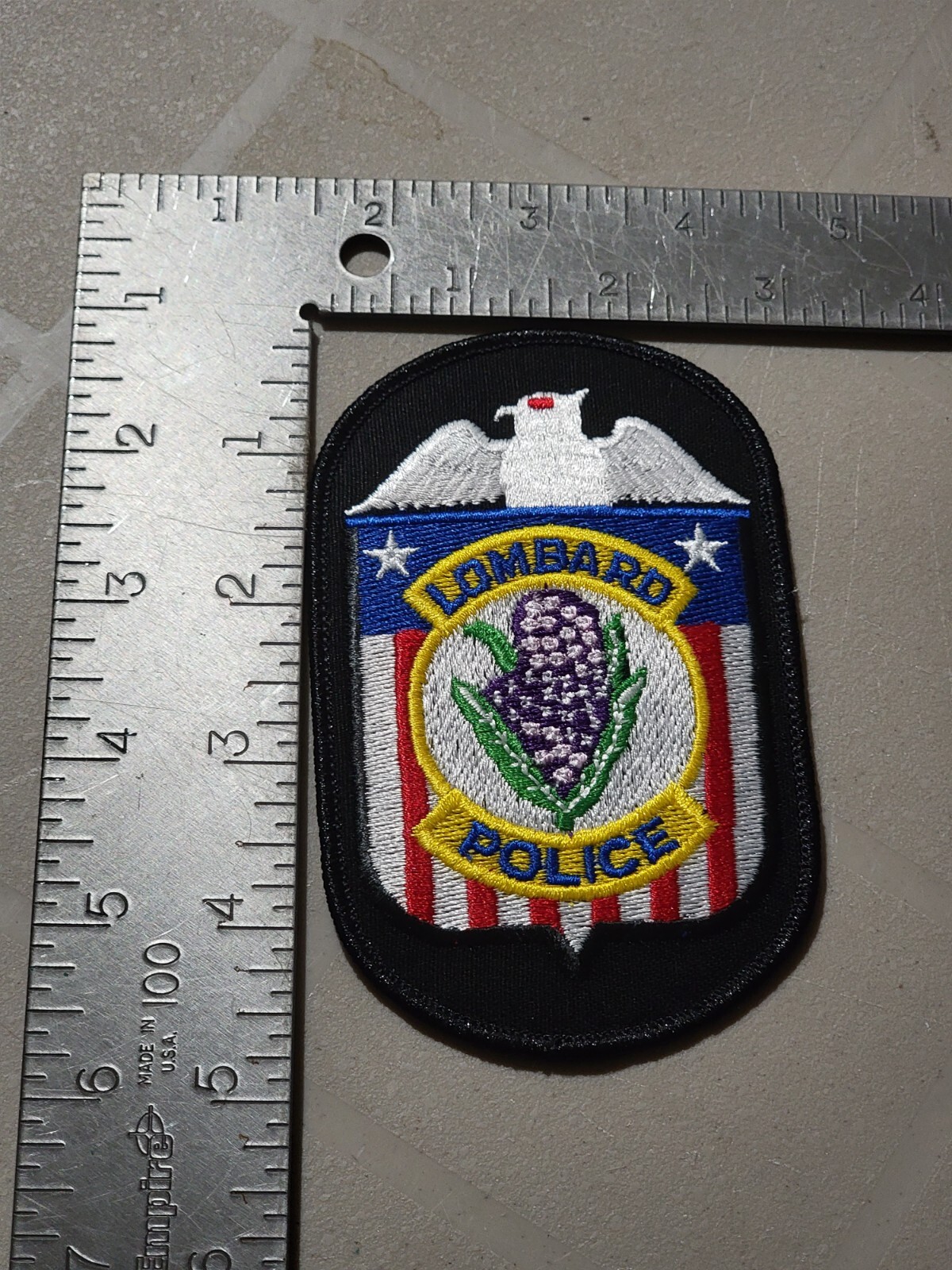 LE5 Police patch patches Illinois  Lombard