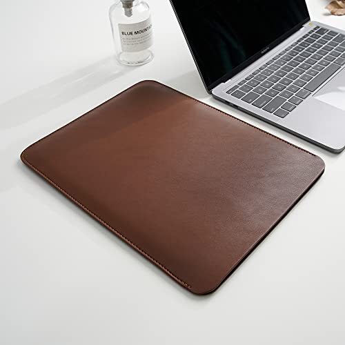 Laptop Sleeve 13 Inch Compatible with 2024 MacBook Air 13Inch Laptop Dark Brown