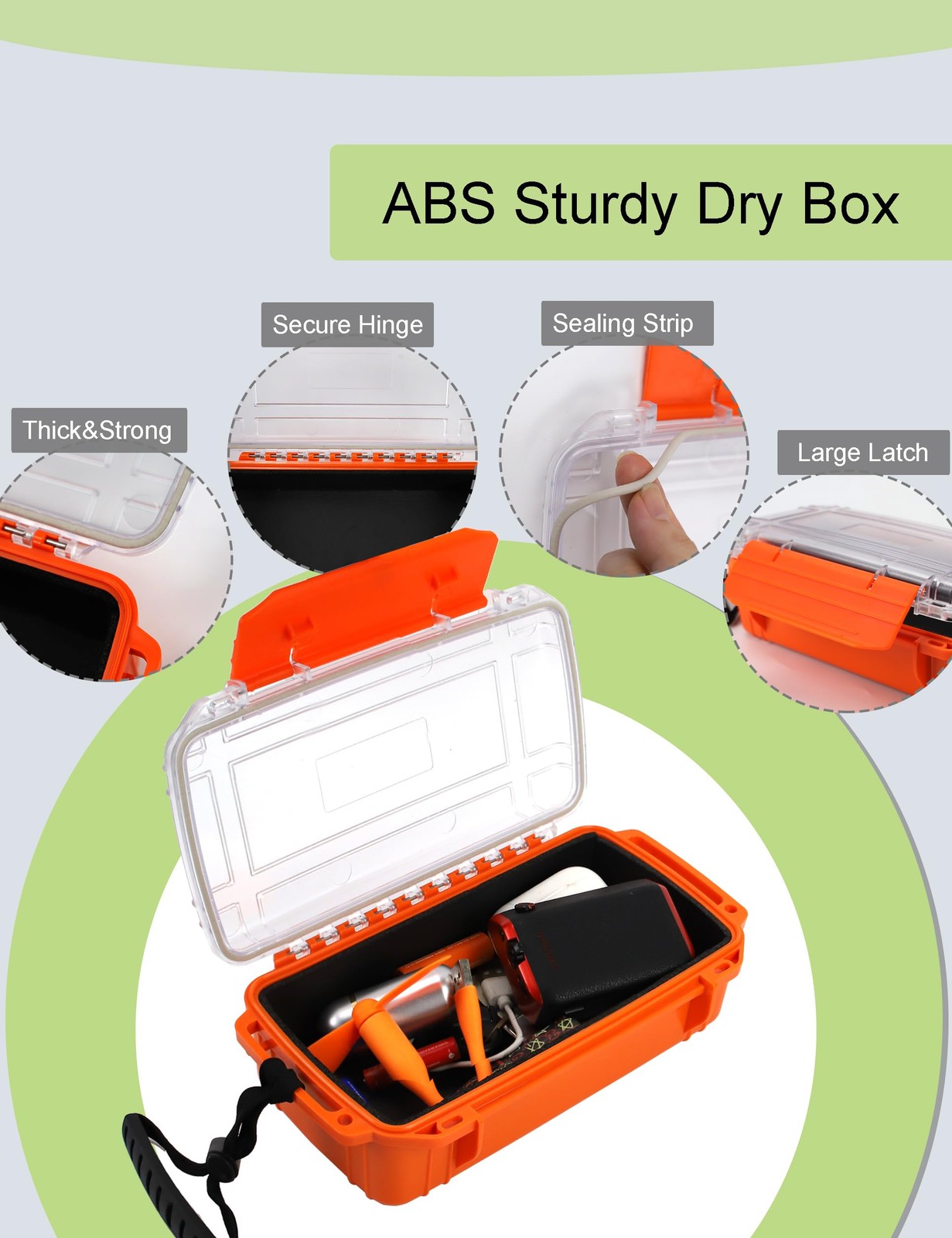 Dry Box Waterproof Storage Containers Small Water Proof Box for Kayaking, 8.5...