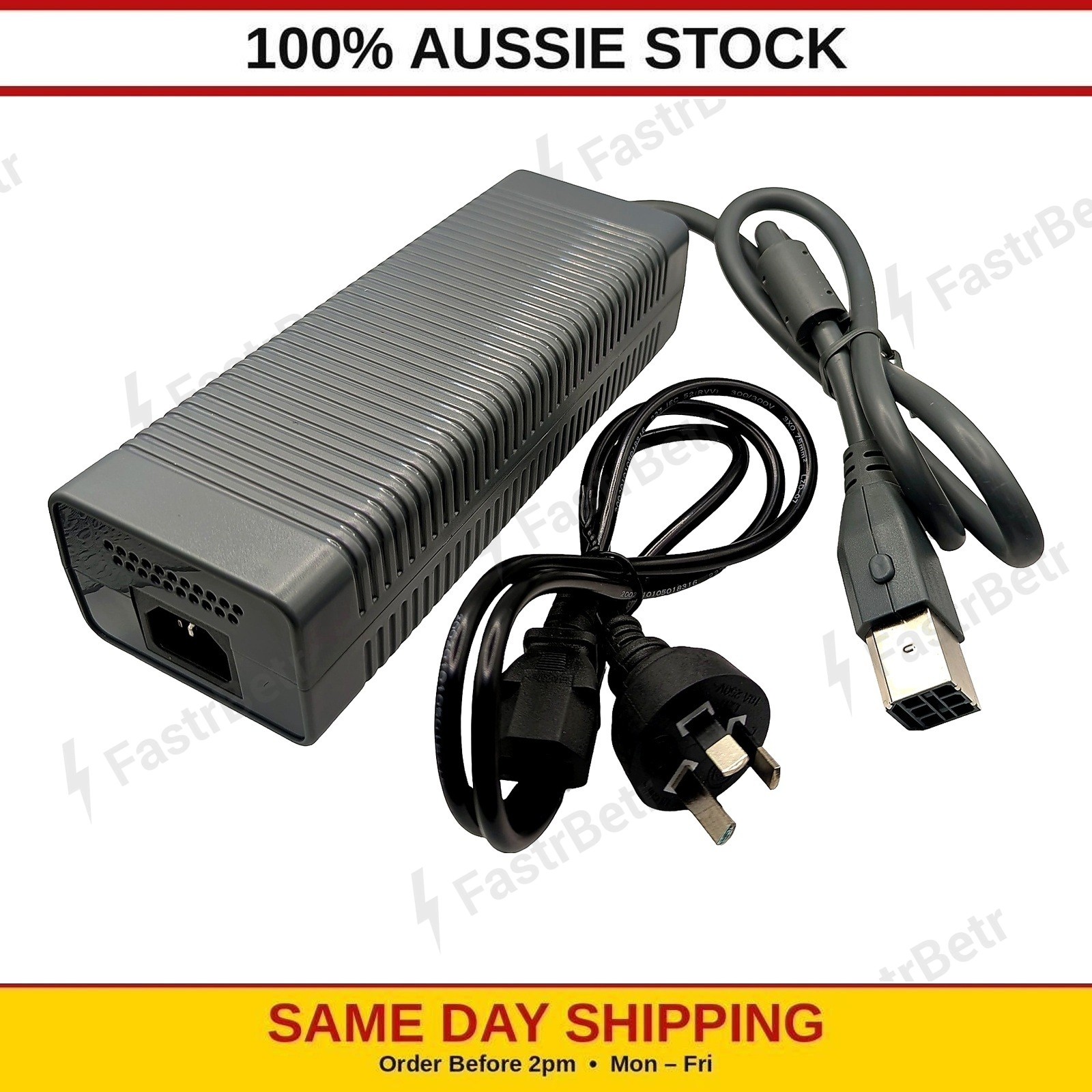 Xbox 360 Original AC Power Brick | 203W Replacement Console Supply | AU Plug New