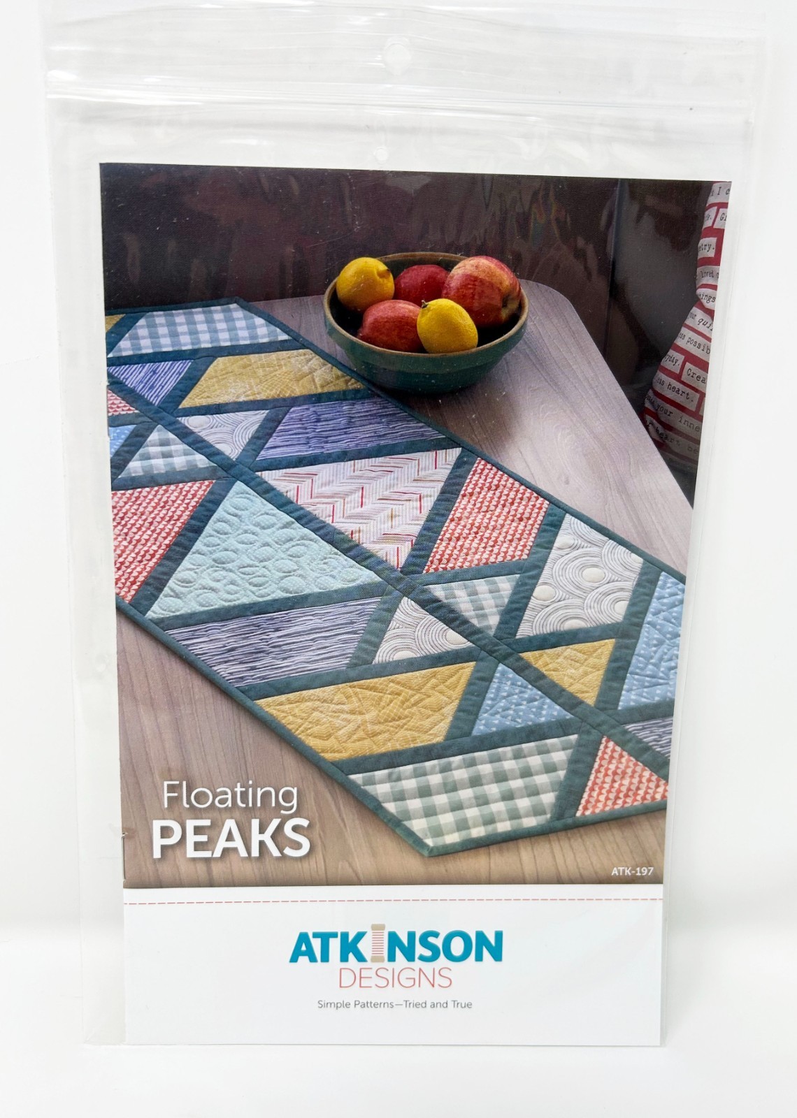 Floating Peak Quilt Pattern Runner by Atkinson Designs ATK-197 2019 15.5x38"