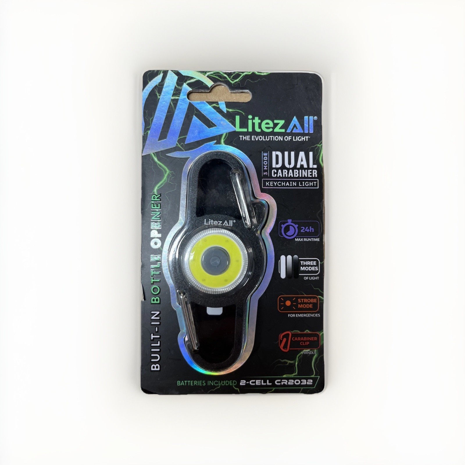 Dual 3 Mode Carabiner LitezAll Clip Keychain