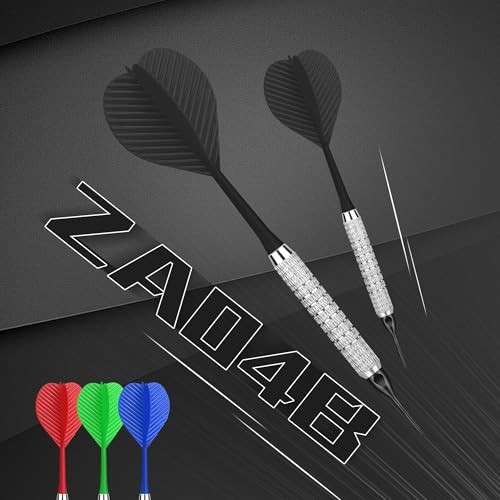 Plastic Tip Darts,12pcs Soft Darts Set with 100 Plastic Tips for Electronic