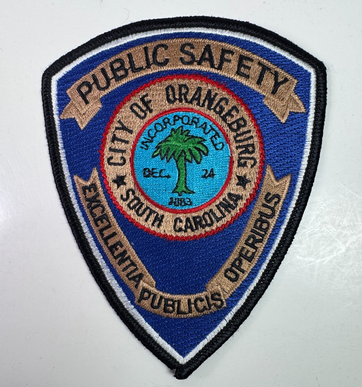 Orangeburg South Carolina Public Safety Police Fire EMS Patch Y5