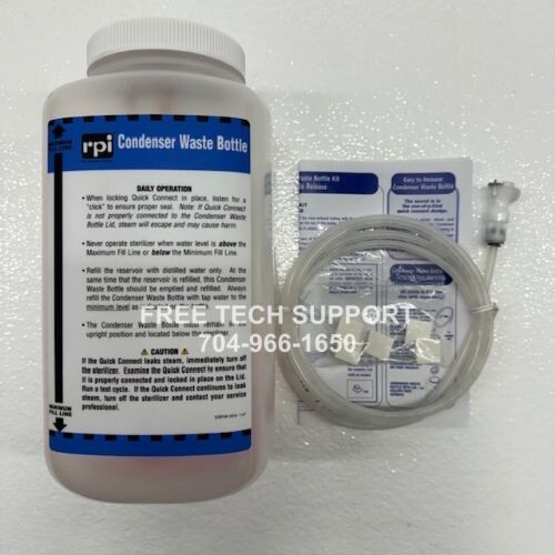 RPI Statim 2000 CONDENSER WASTE BOTTLE KIT #SCK016 OEM 01-100812S