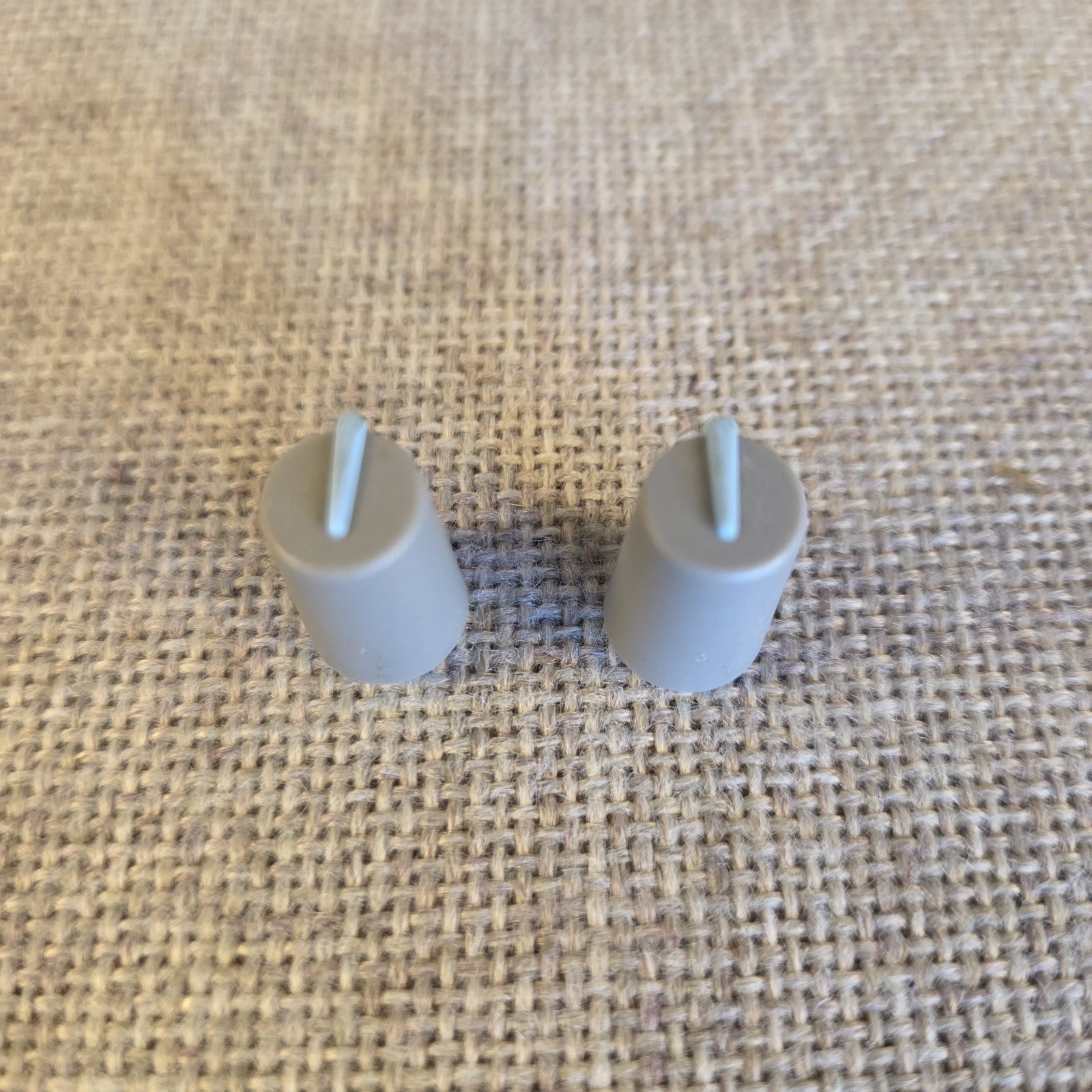 (2) JBL EON MusicMix 10 Replacement Slide Control Knobs Gray Blue Tall Mixer