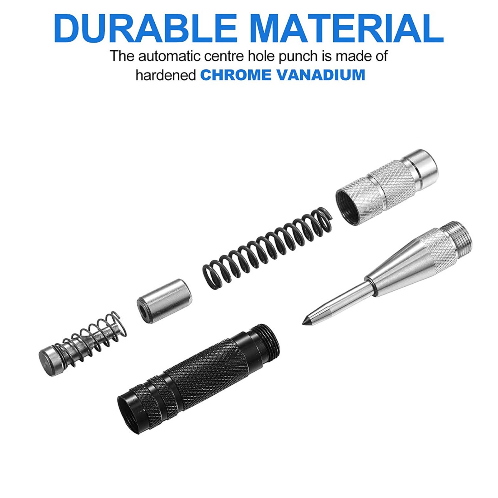 Super Strong Automatic Centre Punch Adjustable Spring Loaded Metal Drill TooL