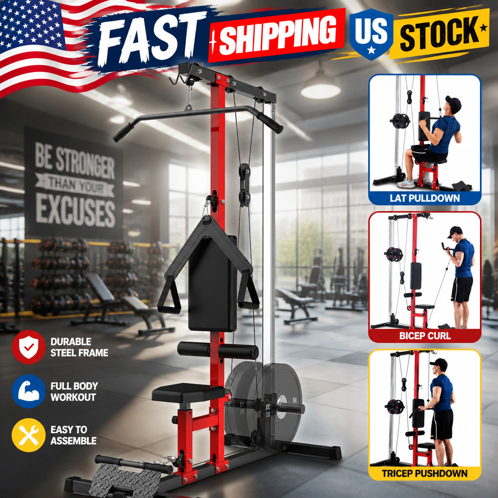 LAT Pull Down Machines, Multi-Functional Cable Machine with High and Low Pulley