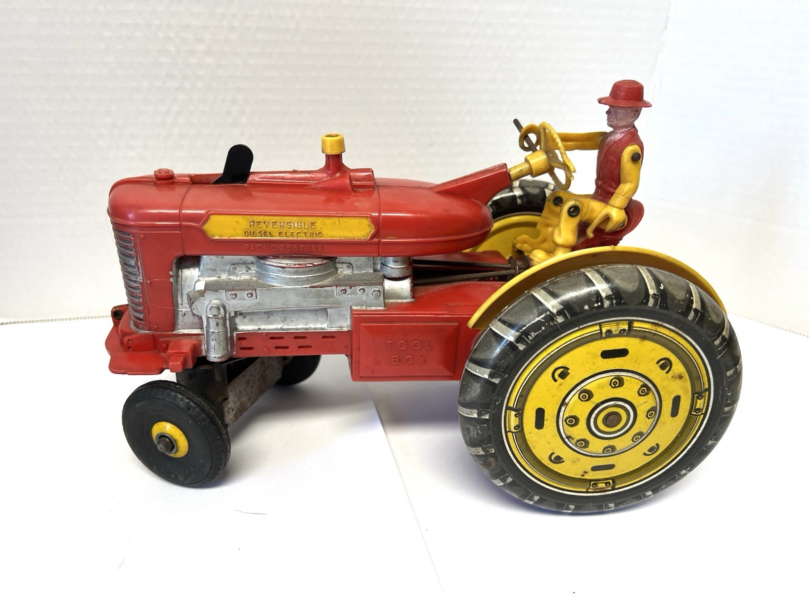 Vintage Marx Reversible Diesel Electric Toy Tractor Tricky Tommy