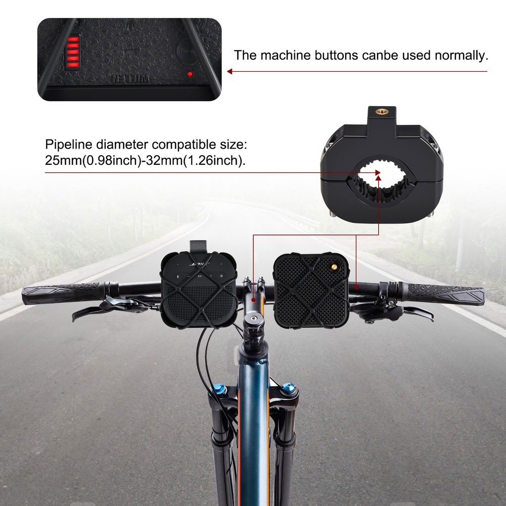 Motorcycle Speaker Holder for Marshall WILLAN2/1 70mm 200mm Adjustable Range