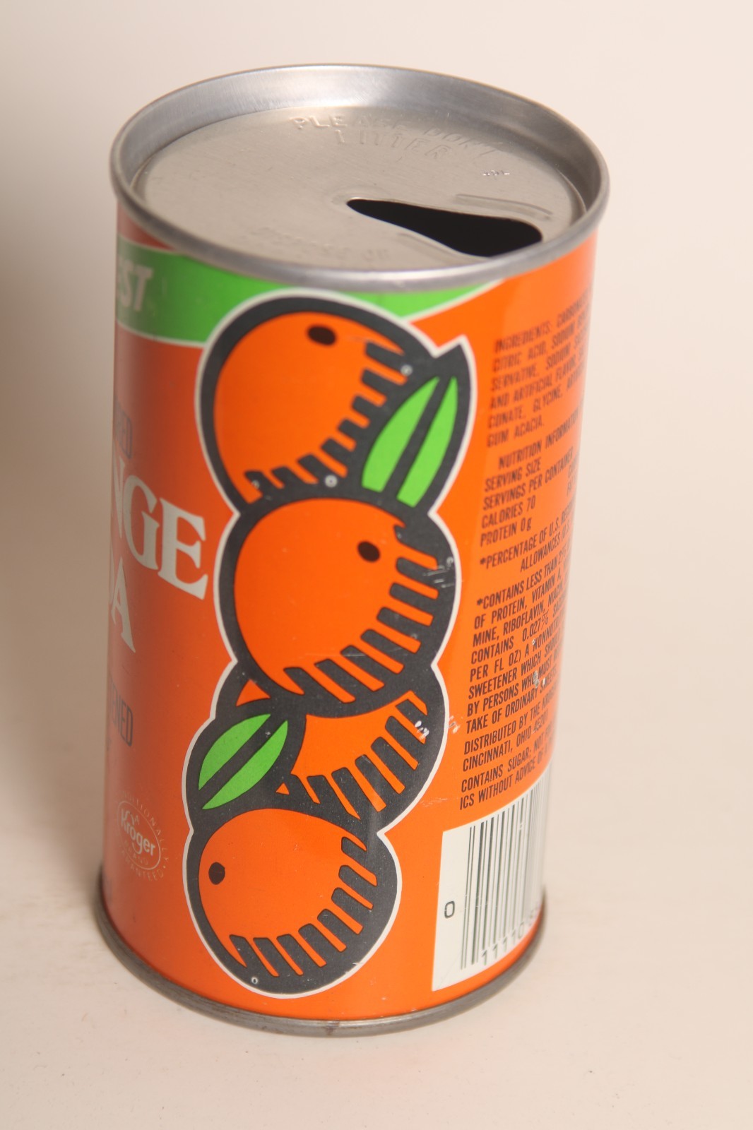 Hillcrest Orange soda can - 12oz