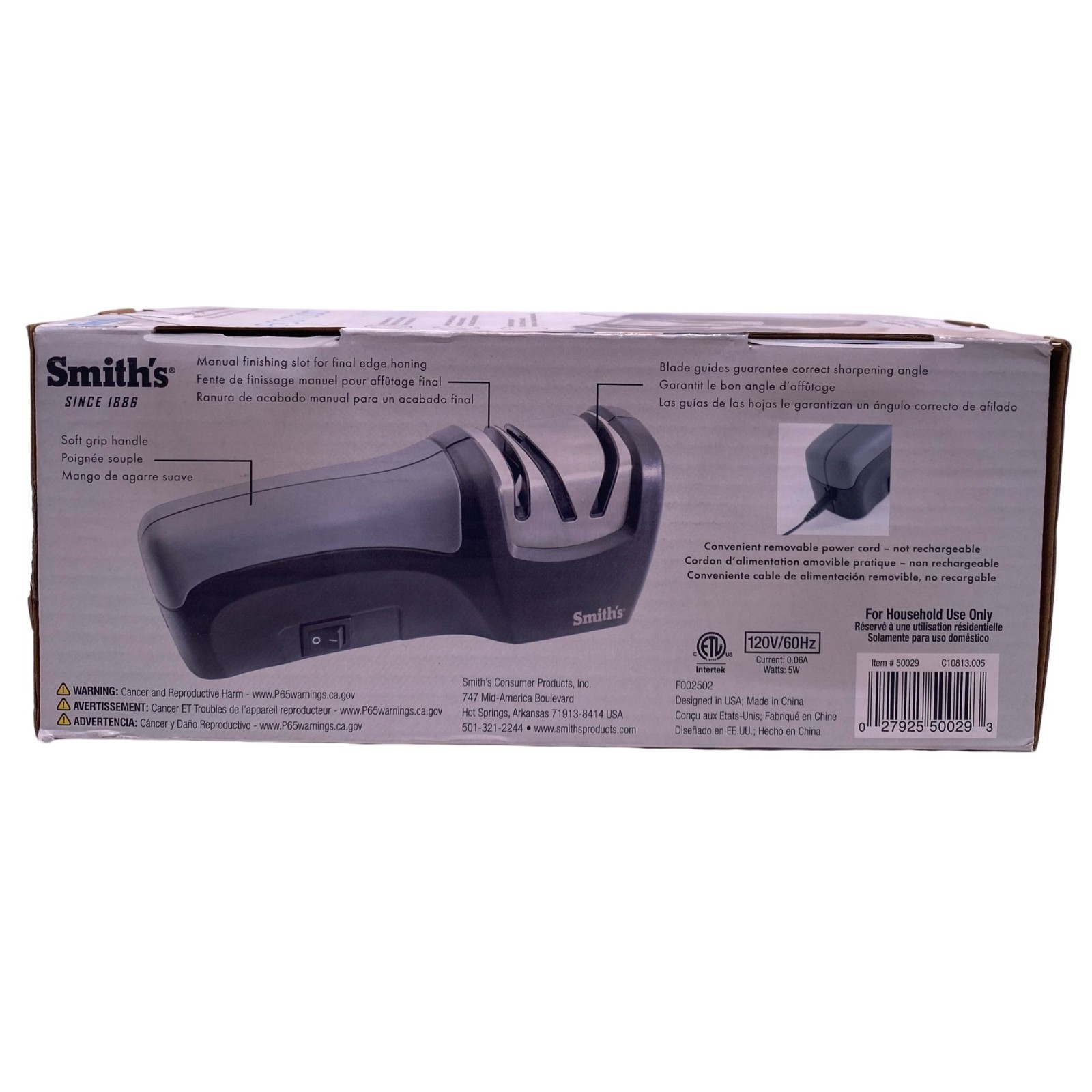 Smith’s Electric Knife Sharpener Edge Compact 2 Pack New