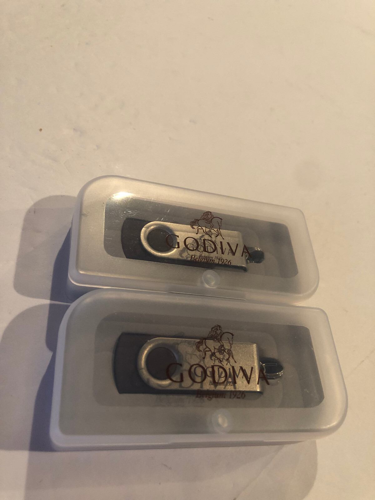 LOT of 2 Godiva USB Flash Drives #F25