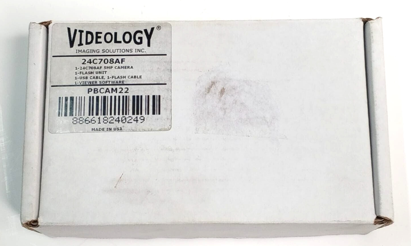 Videology Full HD Flash-SYNC Webcam for Security Facial Identification 24C708AF