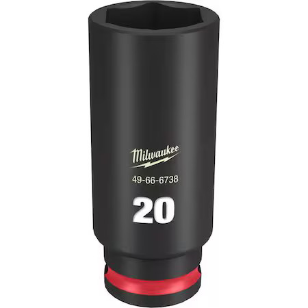 Milwaukee Tool 49-66-6738 20Mm Shockwave Impact Duty 3/8 In. Drive Deep Well 6