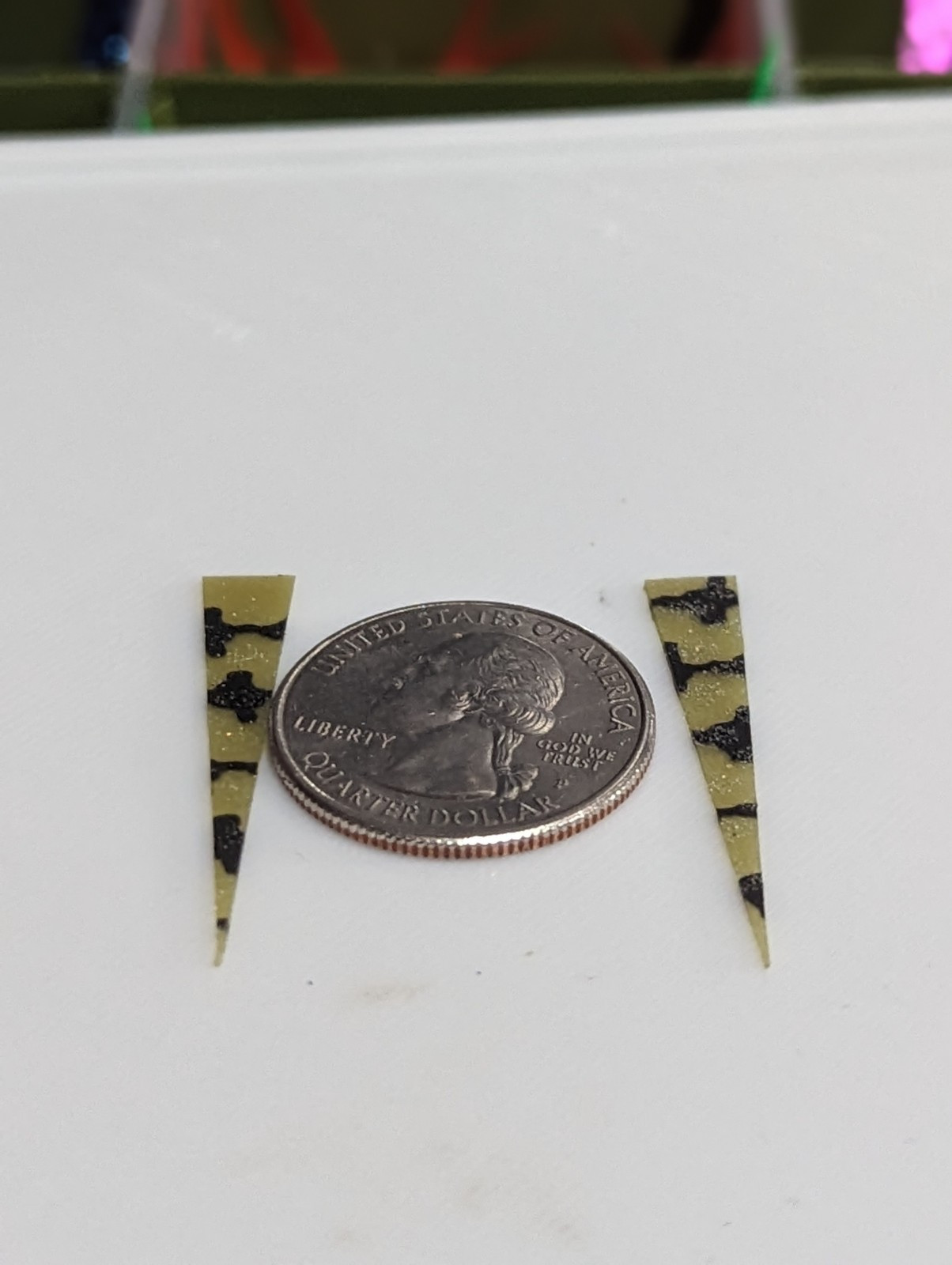 Tiger 1.5" Silicone Crappie Jig Wedge Tails 25