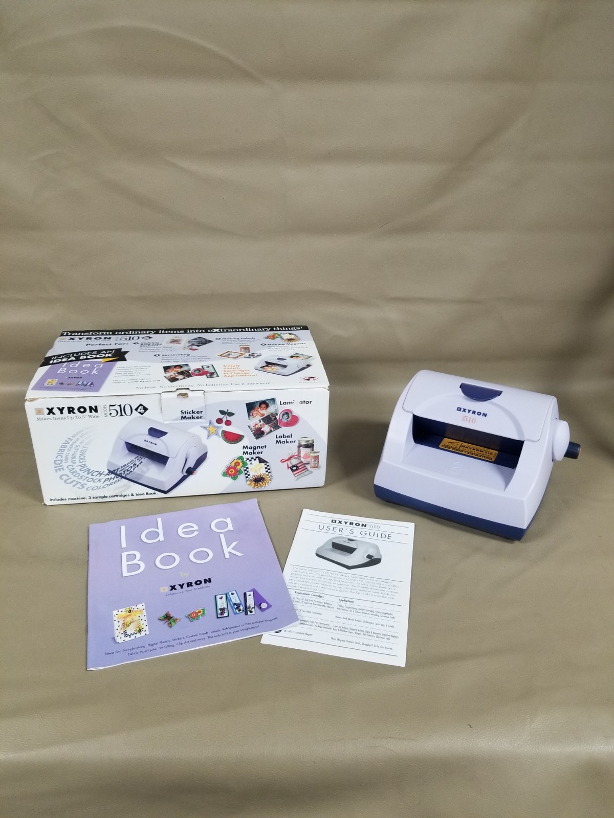 Xyron 510 Sticker Maker Laminator Label Maker In Box "Just Machine"