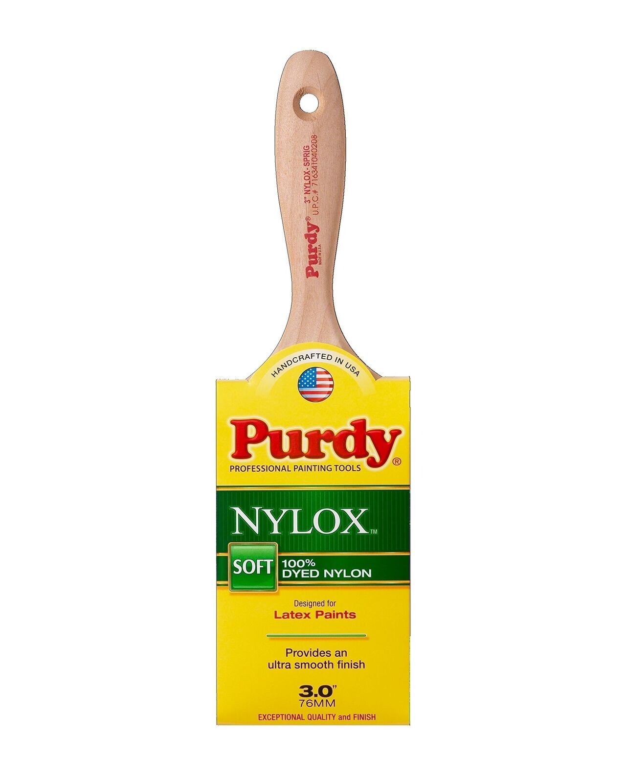 Purdy 144380230 Nylox Flat Trim Sprig Brush, 3-Inch, 6-Pack