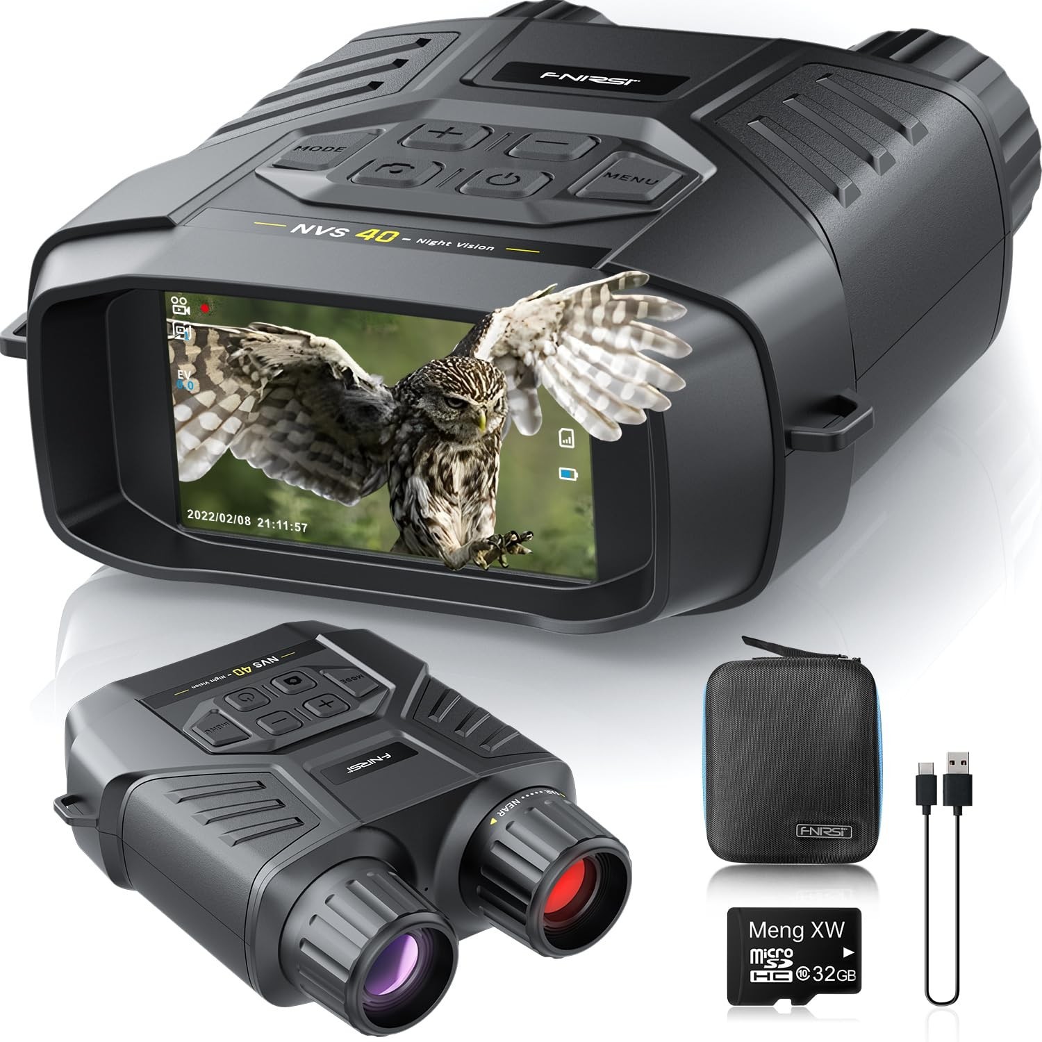FNIRSI NVS40 4K Night Vision Goggles, Gifts for Dad Man Adult, Night Vision B...