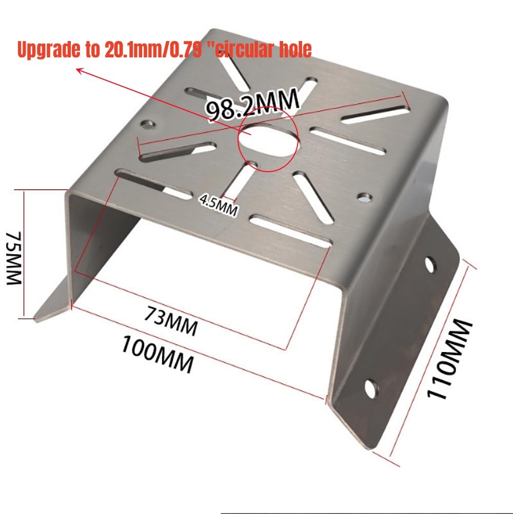 Coolotic CCTV Security Camera Corner Mount Bracket, Stainless Steel Wall Corn...