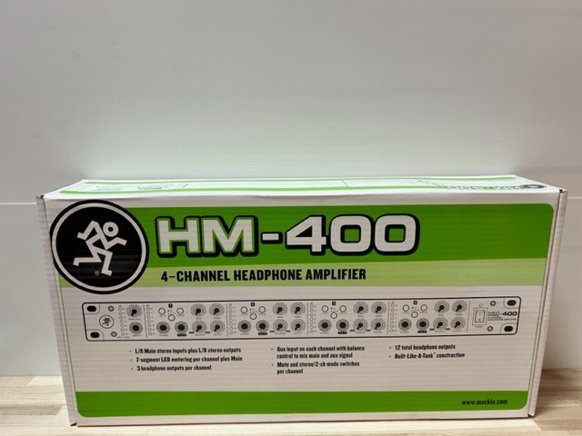 Mackie HM-400 Rackmountable 4-Channel Headphone Amplifier - Black