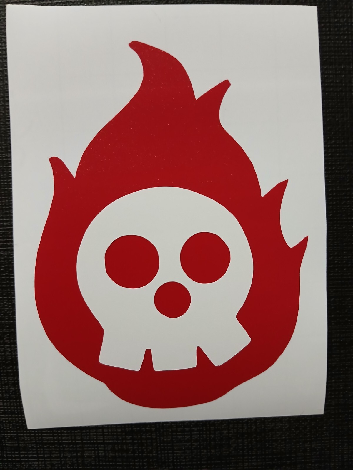 Fire Force Burning Skull Anime Sticker Vinyl Decal Window PC Waterproof!