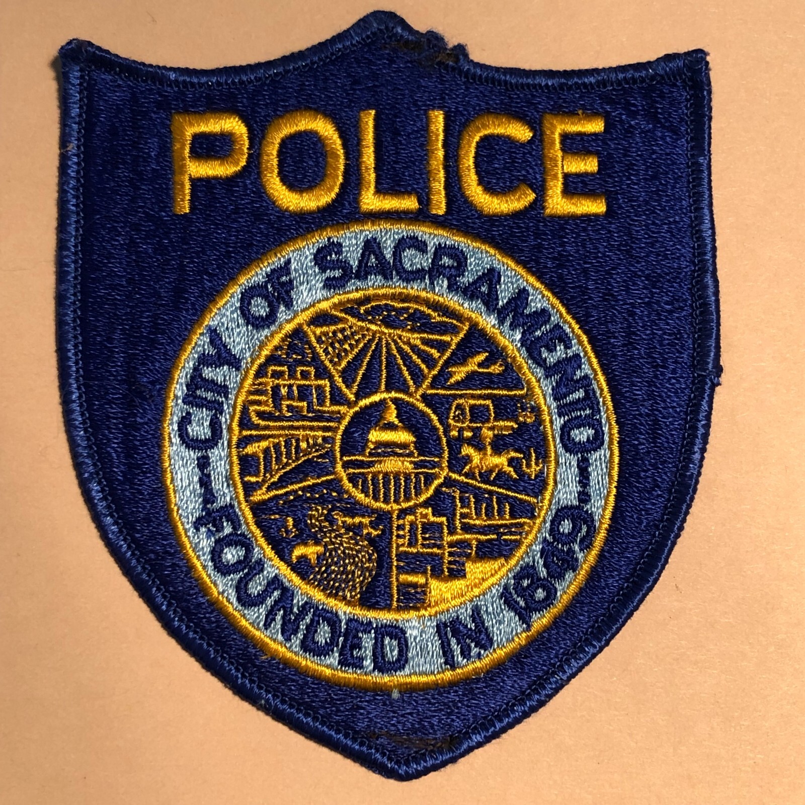 CITY OF SACRAMENTO, CALIFORNIA POLICE SHOULDER PATCH CA