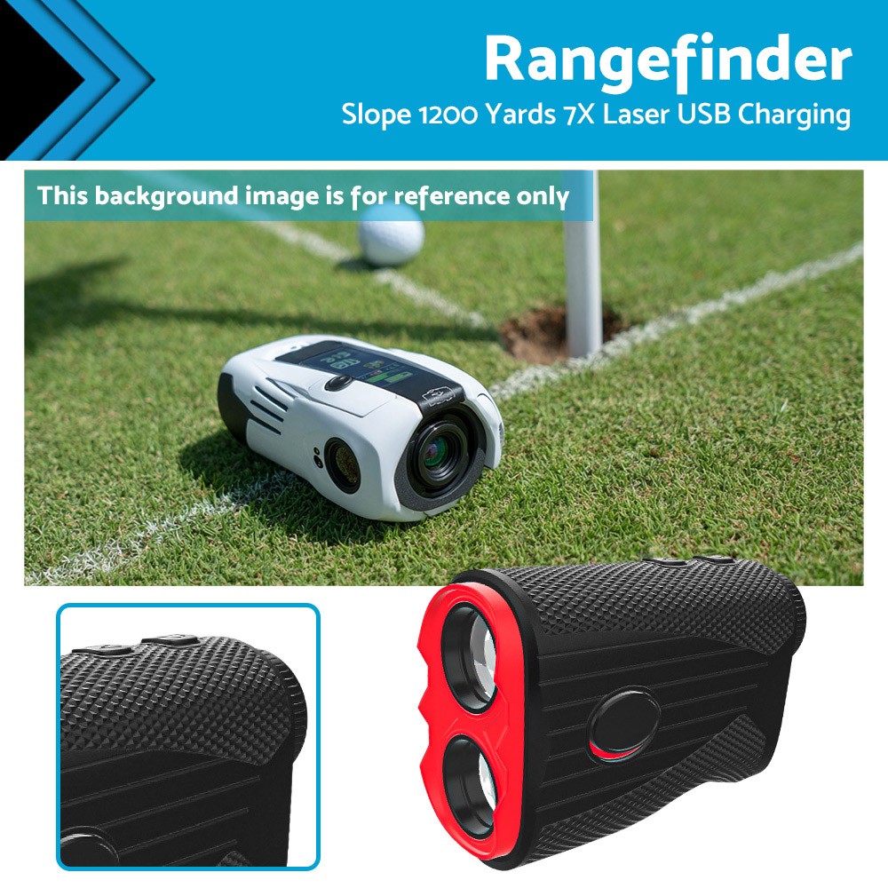 Golf Slope Rangefinder 1200Y 7X Laser USB Charging Suitable for Golf