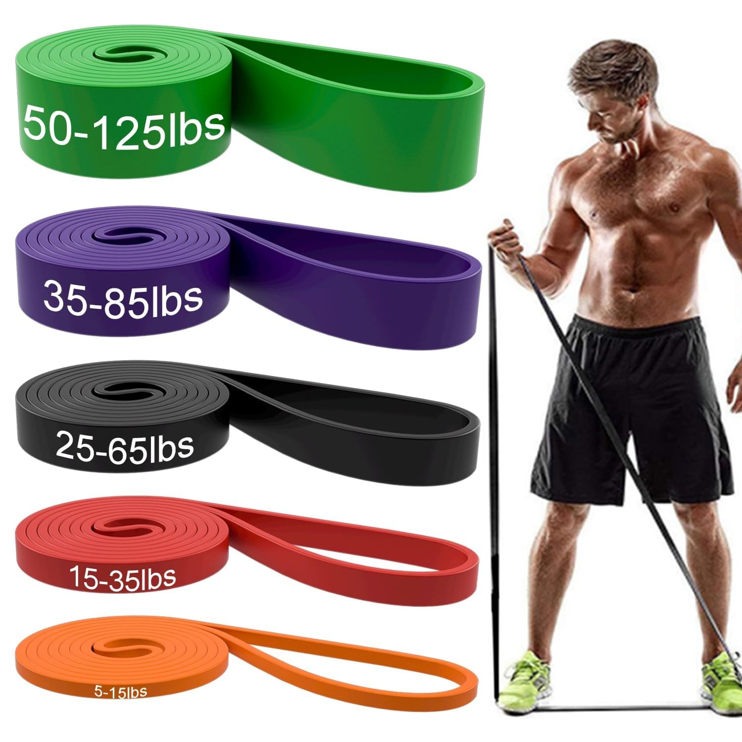 Resistance Bands, Pull Up Assist Bands - Workout Bands, Eexercise Bands, Long Re