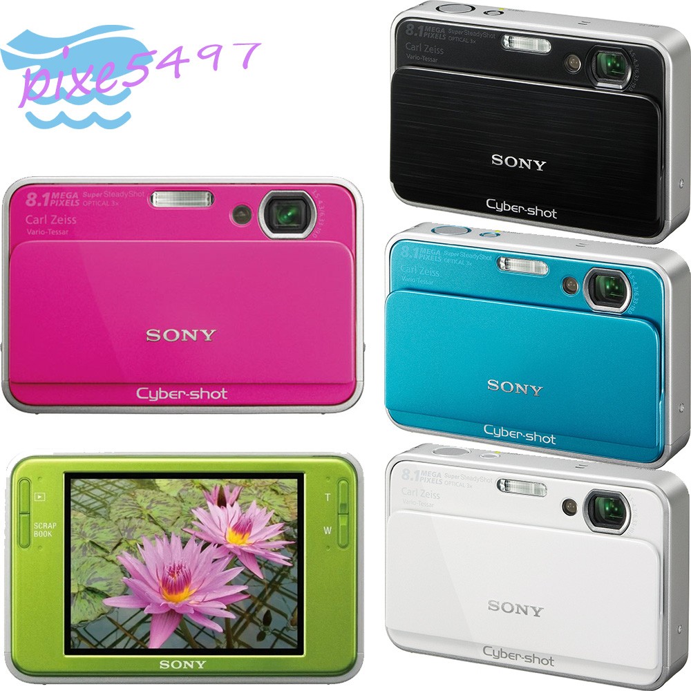 SONY Cyber Shot DSC-T2 Digital Camera 8.1MP 3x Optical Zoom Auto Focus 3 in