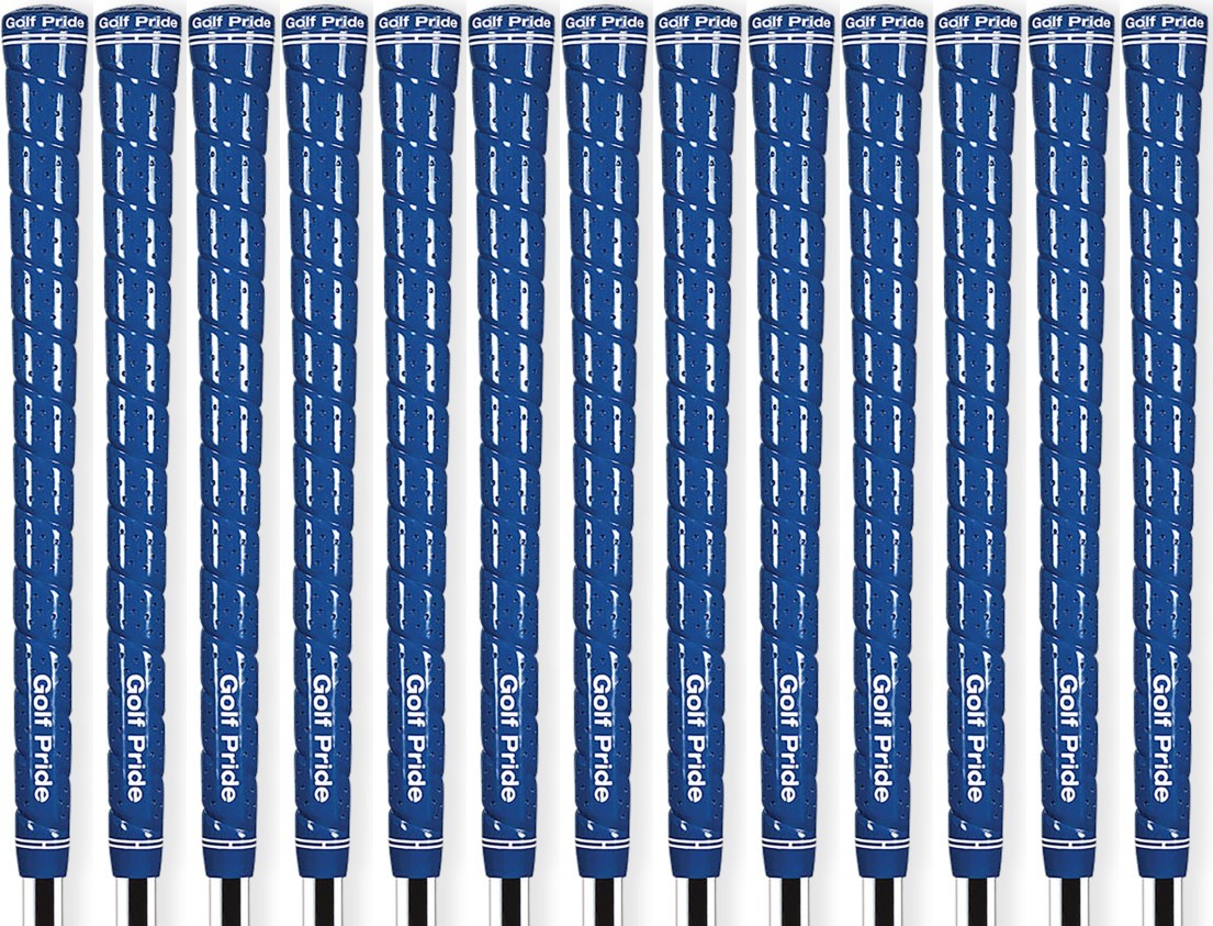 Golf Pride Tour Wrap 2G Golf Grips Standard Size Blue - Set of 13 - High Tack