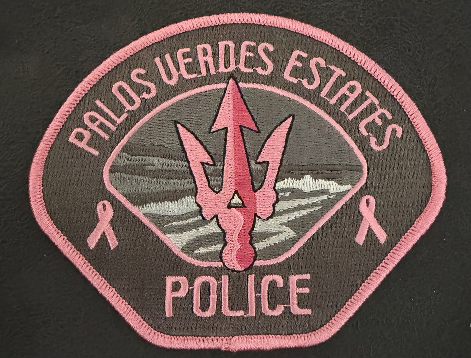 California Pink Patch. Palos Verdes Estates Police Dept.