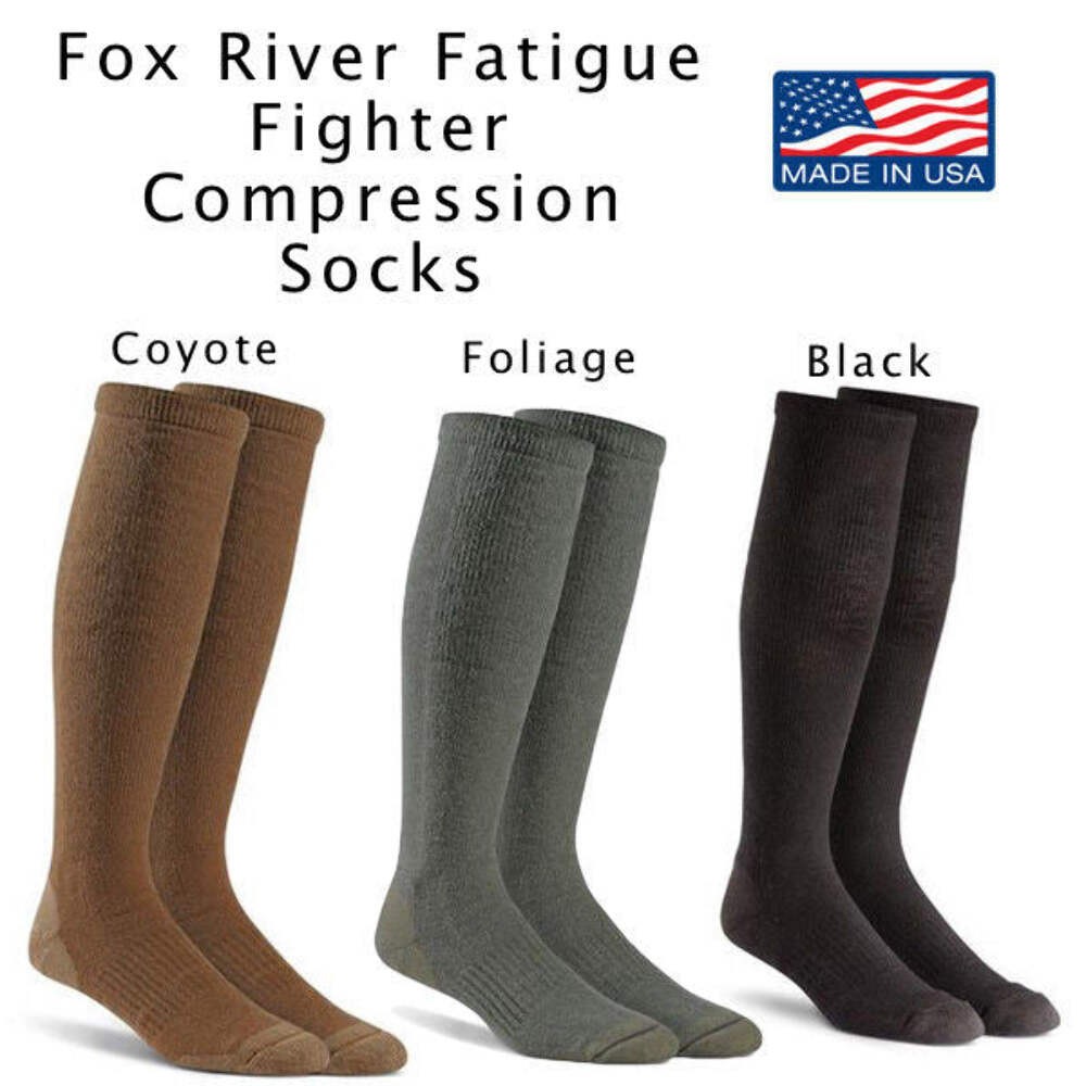 Fox River Military FATIGUE FIGHTER Compression Boot Sock FoxSox US MADE NEW 6036
