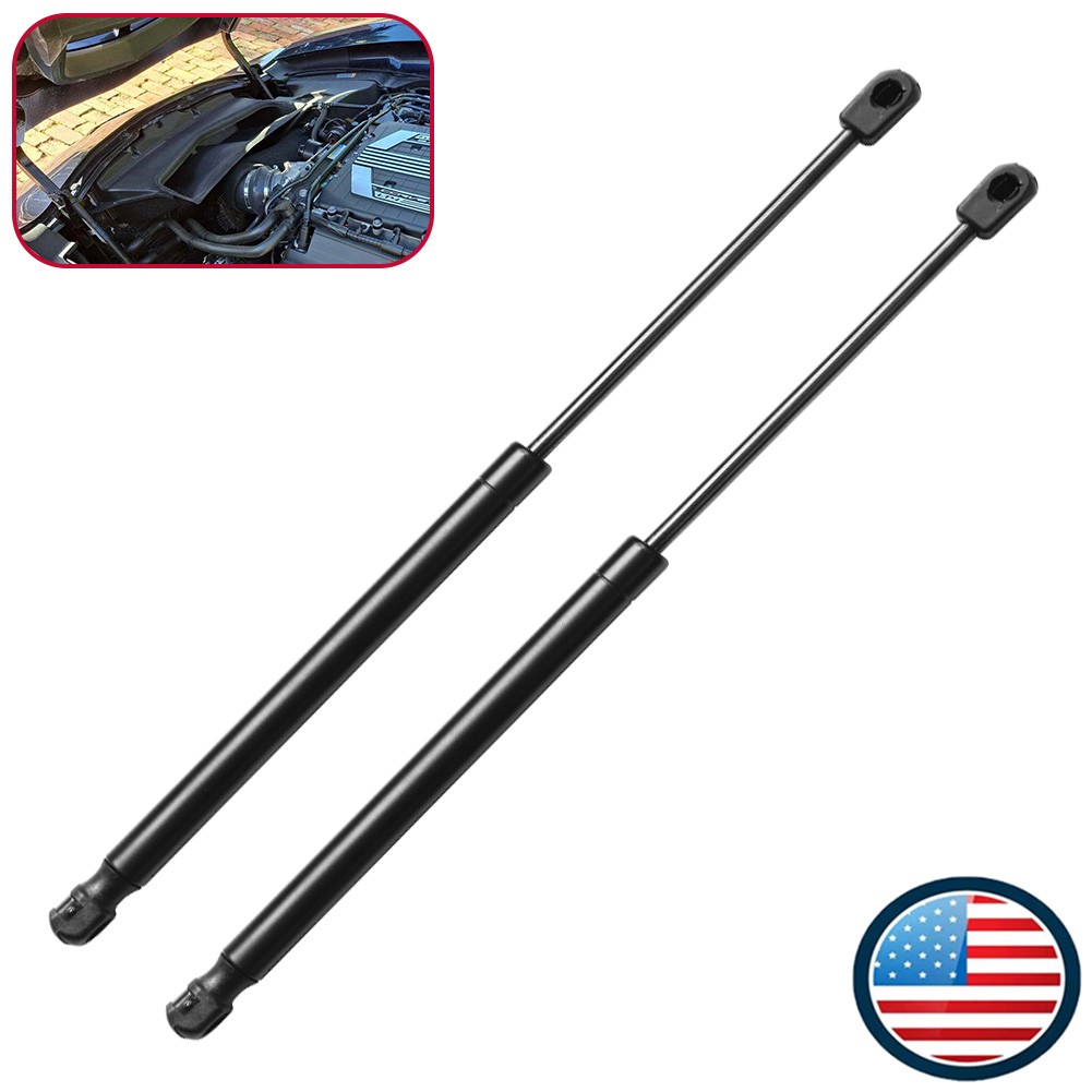2Pcs Black Front Hood Gas Lift Support Struts For Chevrolet Corvette 2014-201