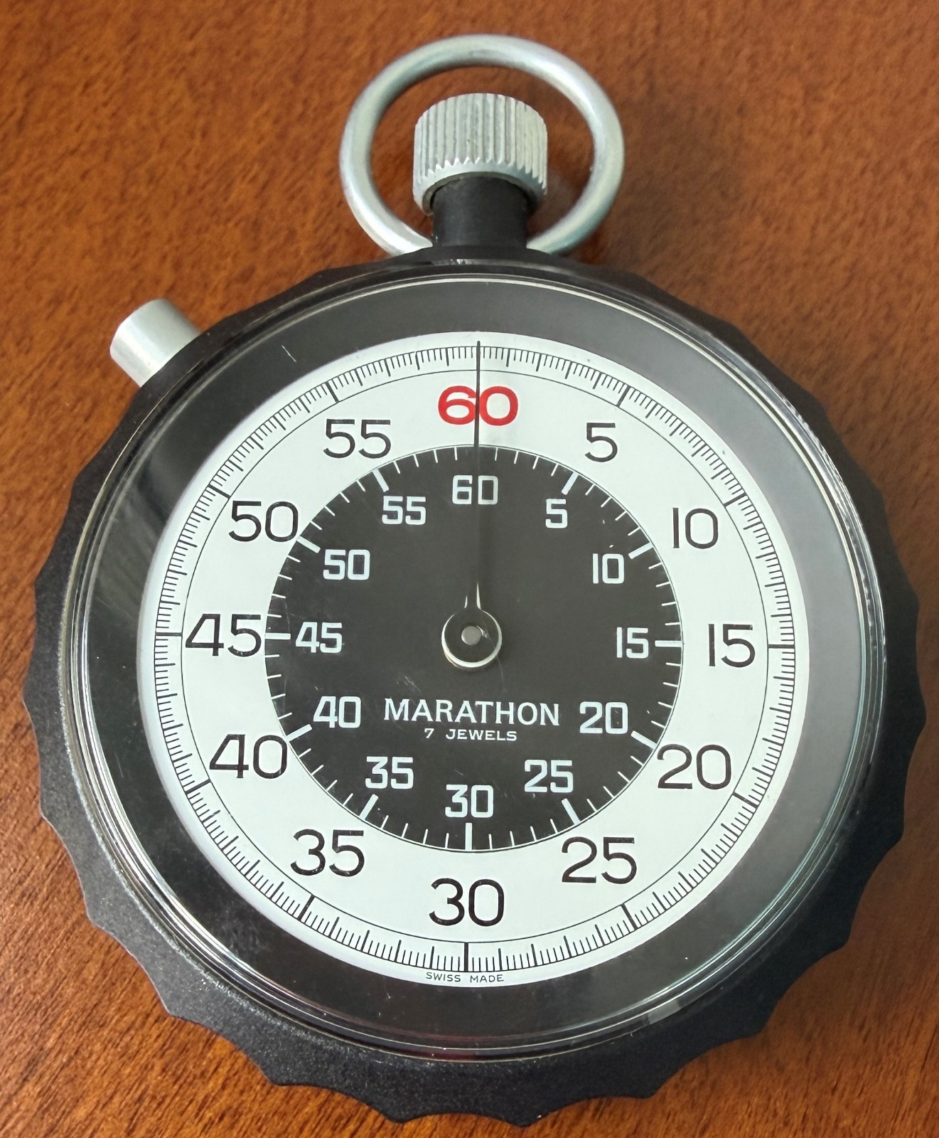 Vintage, Marathon Swiss Stop Watch Military 7 Jewels Flyback instant-Working