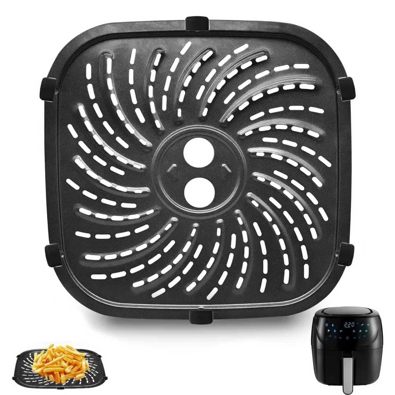GCQ Air Fryer Replacement Parts for PowerXL 9.45×9.45 IN 8QT, Black