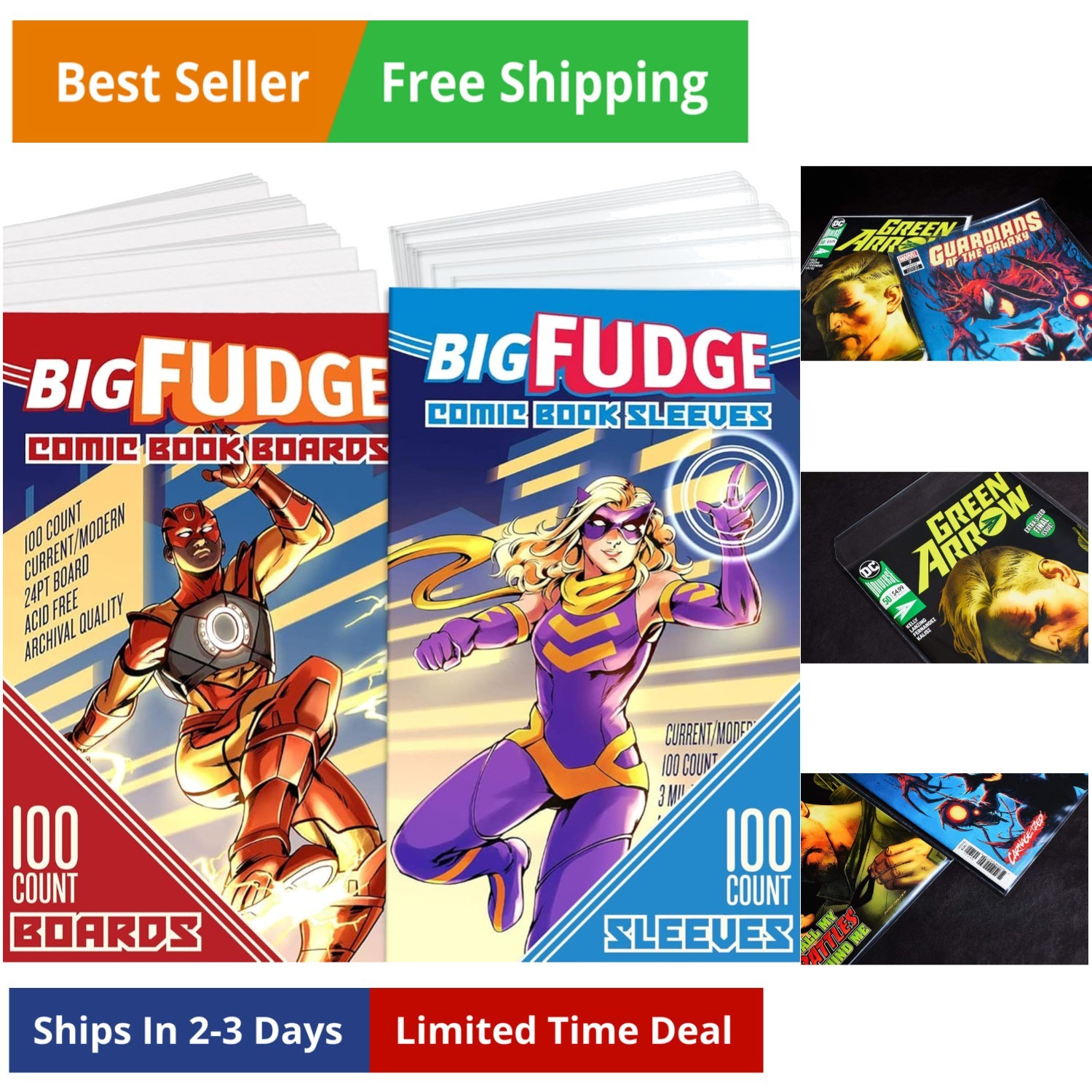 Comic Book Bags and Boards - Comic Book Storage Sleeves - Resealable Toploade...
