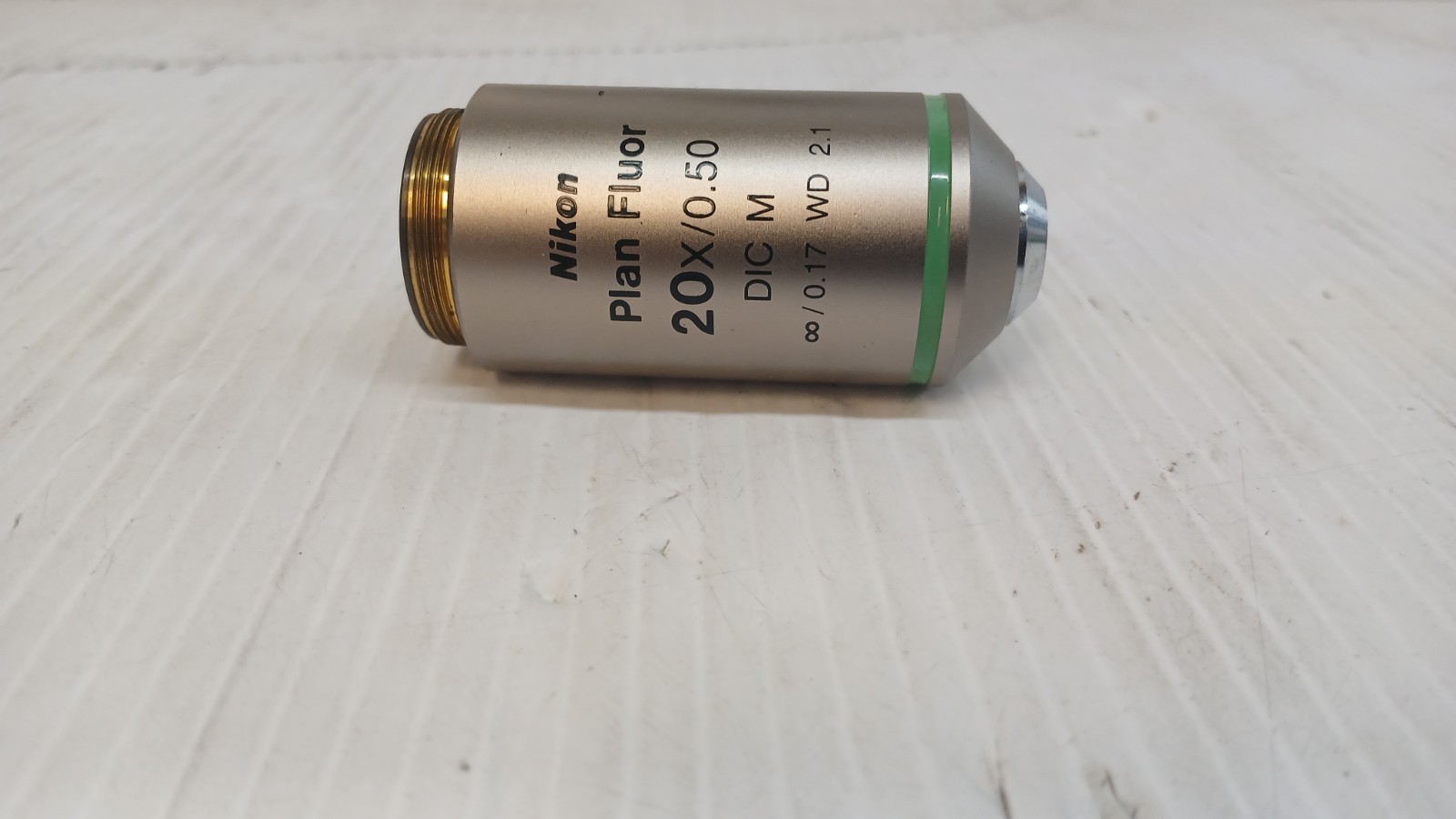Nikon Plan Fluor 20X/0.50 DIC M ∞/0.17 WD 2.1 Microscope Objective Lens *READ*