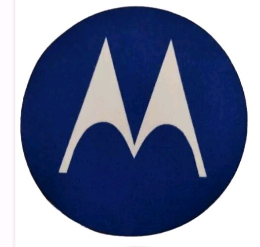Motorola Ad Advertising Jersey Patch ~ Blue