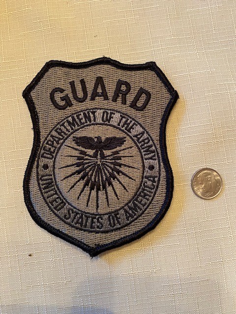 U.S. ARMY GUARD SHOULDER PATCH - FOR CIVILIAN GUARD (ACU SUBDUED)  ..... X