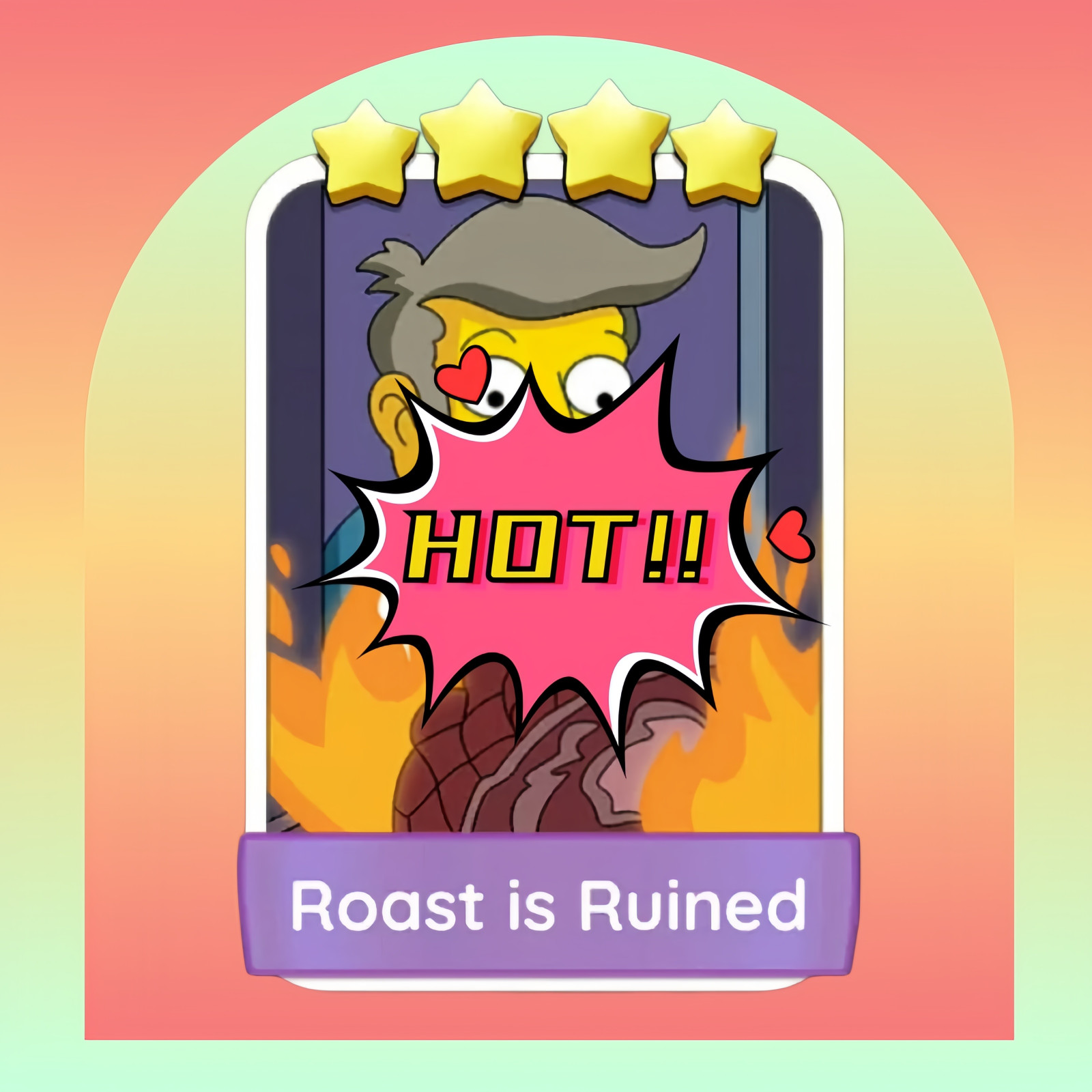 ⭐Roast is Ruined⭐ 4 Star - ⭐Monopoly.GO Sticker Set 15-2