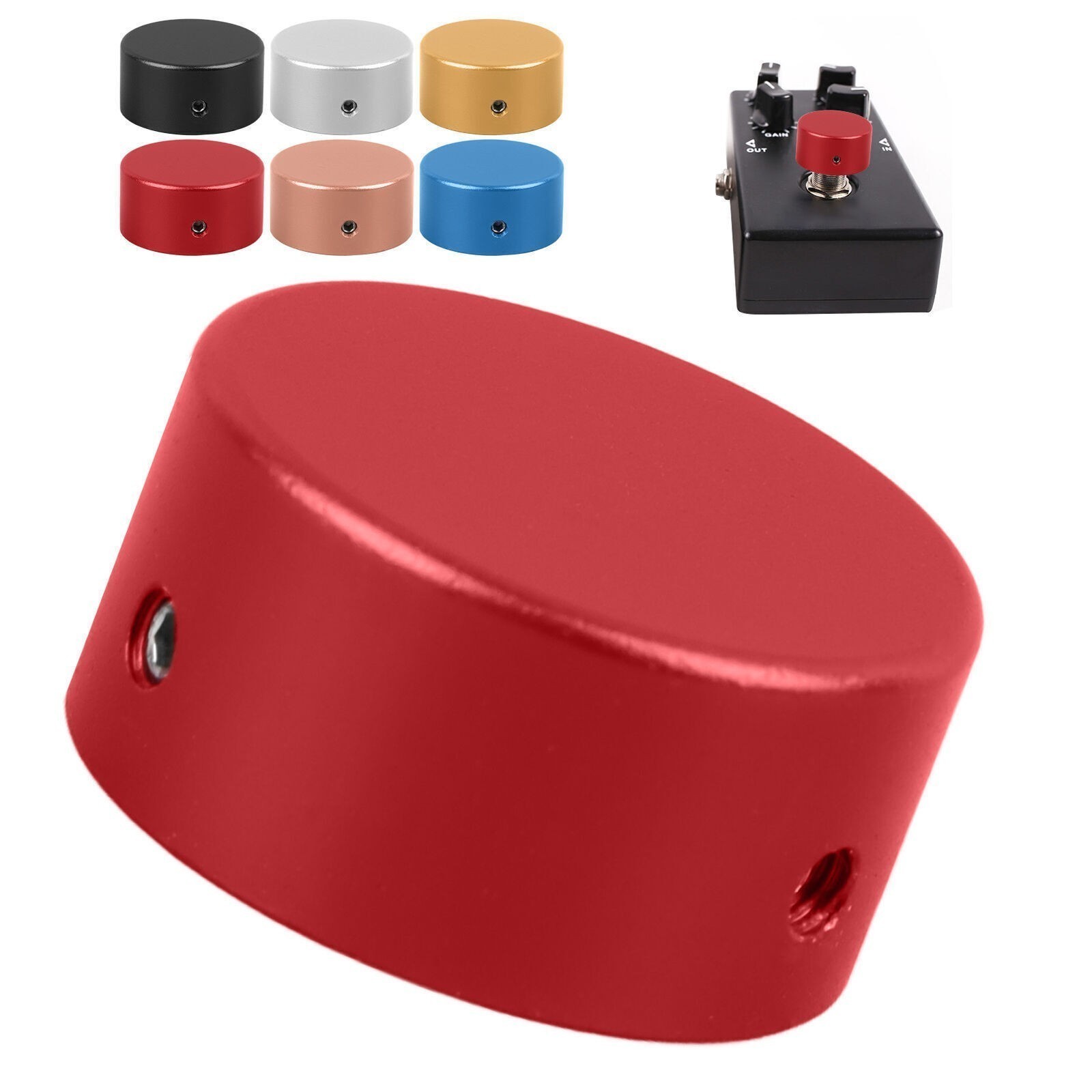 Pedal Footswitch Topper Aluminum Electric Guitar Spike Protection Effect Pedal